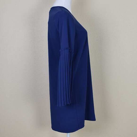 Tahari Pleated Bell Sleeve Dress NEW - Picture 6 of 8